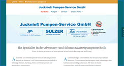 Desktop Screenshot of juckniess-pumpen.de